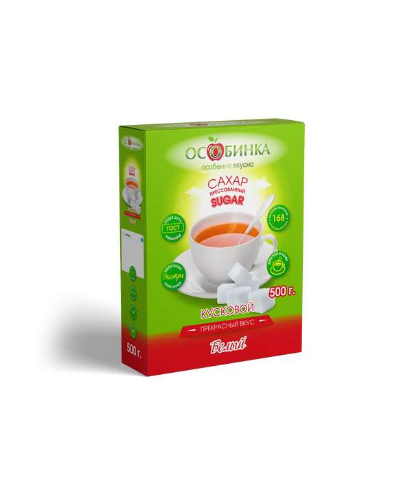 Упаковка Сахар - аренда торгового знака Особинка